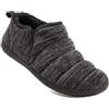 Zizor Comode pantofole Caterpillar da uomo, tomaia in maglia morbida e calda con suola in gomma da interno ed esterno, Nero, 46EU