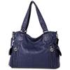 NICOLE & DORIS Borsa donna alla moda Borsa a mano Borsa a tracolla Grandi tasche borsa messenger Borse Tote in morbido PU Pelle Blu