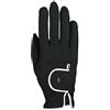 Roeckl Sports Guanti da equitazione LONA, Unisex, Nero/Bianco 8.5