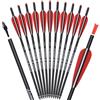 TY Archery 12 viti per balestra in carbonio 16 18 20 22 pollici caccia tiro con l'arco frecce con vite ad ala di ricambio