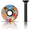 Rie:Sel Design Riesel Design Stem 1 tappo Ahead con vite in alluminio per bici da strada, ciclocrosser e mountain bike e set di sterzo elegante per asta forcella da 1 1/8 - sb Eye