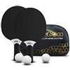 Senston Set di racchette da ping pong, mazze da ping pong professionali con 3 palline, set di paddle da ping pong in gomma composita
