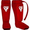 RDX Paratibia MMA Kick Boxing Muay Thai, Approvato da SATRA, Protettivo Imbottita Paratibie, Parastinchi Piedi Protezione Shin Guard per Allenamento Sparring Arti Marziali Boxe Karatè, Uomo Donna