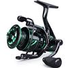 Sougayilang Mulinello da pesca leggero per acqua salata - 17,9 kg in fibra di carbonio, 12+1 BB ultra liscio tutto in alluminio per acqua salata o acqua dolce, 3000
