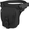 Huntvp Marsupio Cosciale Tattico Militare Borsa Gamba Moto Molle Impermeabile per Campeggio Escursionismo Ciclismo Viaggio Trekking Sport Porta Smartphone