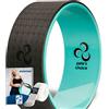 pete's choice Ruota Yoga - Yoga Wheel Pilates con eBook e Cinghia da Stretching Inclusi I Resistente e Confortevole I Accessori Palestra per Migliorare Flessibilità Muscolare (Ruota + Cinghia)