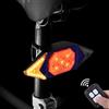 WASAGA Indicatore di direzione per Bici con Telecomando Wireless, Fanale Posteriore per Bicicletta con Segnale di svolta, 5 luci stroboscopiche (Nero)
