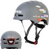 SelfLove Casco da Bici con Luce di LED Integrato Certificato CE Casco da Bicicletta Ciclismo BMX MTB Pattini Mobilità Urbana Caschetti per Uomini e Donne Adulti Multi-Sport per Rotella Skateboard