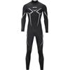ZCCO Wetsuites, pelle da uomo in neoprene di alta qualità, 3 mm, per pesca subacquea, snorkeling, surf, canoa, immersioni subacquee (uomo nero, L)