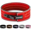 SINOVATI Cintura per sollevamento pesi KDK, in vera pelle con fibbia, per fitness, powerlifting, allenamento della forza, bodybuilding, altezza 8,5 cm, altezza 10 cm, donne e uomini (blu, S)