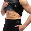 VEOFIT Canotta Modellante Uomo Maglia per sudare Uomo in Neoprene all'Azione Sauna e Bruciatore di Grassi Uomini Taglia XL - Offerta: Guida Fitness e Borsa da Trasporto