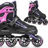 Movino Inline Skates Cruzer Two Pattini a Rotelle Regolabili Pattini in Linea per Donne Ragazze Ragazzi Pattini in Linea con Ruote Grandi 80 mm Pattini, XL (42-45)