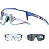 KAPVOE Fotocromatici Occhiali Da Ciclismo Con TR90 Occhiali Da Sole Sportivi Donne Uomini Che Corrono Chiaro Mtb Bicicletta Accessori Chiaro Bianco 09
