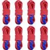 Azarxis Kit Corde Riflettenti con Tenditori per Tenda da Campeggio, Tiranti per Tenda in Alluminio, Tendicorda per Tende Teloni Campeggio (A - Rosso - 4 Pezzi - φ3mm)