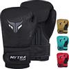 Mytra Fusion Guantoni da boxe per bambini per allenamento, kickboxing, sacco da boxe, Muay Thai, MMA, combattimento e combattimento, perfetti per ragazzi e ragazze (Gold, 8-oz)
