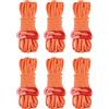 TRIWONDER Tenditore per Corde da Campeggio Paracord 4mm Kit Tiranti Regolabili in Alluminio per Tende Ombrelloni e Teloni - Corde Riflettenti 4m (Cachi - 6 Pezzi)