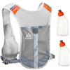 Geila esterna Sport Marathoner corsa dello zaino di idratazione Vest pacchetto idratazione con 2 bottiglie d'acqua per Trailrunning, Marathon (grigio)