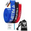 PULLUP & DIP Elastico Fitness per Trazioni, Bande Elastici Fitness, Bande Elastiche di Resistenza (MEDIO (blu))