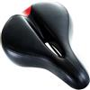 Bikeroo Comodo sellino da bici per donne, sellino largo con morbido cuscinetto, comodo per biciclette Cruiser, bici da strada, bici da viaggio, mountain bike e biciclette a scatto fisso, Red