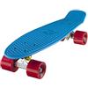 Ridge Skateboards 22 Mini Cruiser Skateboard, Blu/Rosso