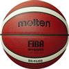 Molten BG4500 Pallone da basket, pallone da partita, BBL e WBBL, approvato FIBA, pelle composita di alta qualità, gioco al coperto, arancione/avorio, taglia 7, adatto per ragazzi di età 14 e adulti