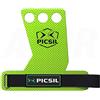 PICSIL - Paracalli Azor, Grips Professionali a 3 Fori, Tessuto Tecnico ad Alta Resistenza, Manopole per Cross Training, Calistenics, Fitness e Ginnastica (Verde, S)