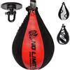 AQF Punching Ball in Pelle Speed Sacco da Boxe Girevole MMA Boxing Bag Pungiball Set da Allenamento 