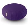 basaho CLASSIC Zafu Cuscino da Meditazione | Cotone Organico | Gusci di Grano Saraceno | Rivestimento Lavabile Rimovibile (Blu Avio)