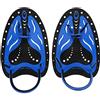 Tbest schwimmpaddels Hand,Finger Paddle Pad Nuoto Attrezzatura per Immersione Alettura a Mano di Immersione Nuoto(L-Blu)