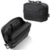 OneTigris Molle EDC Borsa in Cordura Nylon militare, Borsa tattica per accessori, per gadget, attività outdoor, sport, escursioni, Schwarz-Advanced Version…