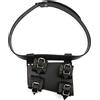 BLESSUME Medievale Porta Spada Cintura Renaissance Fondina Frog Rapier Belt Cross Lacing (Nero 01) (Nero 01)