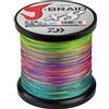 Daiwa J-Braid X8 1500m, 0.22mm, 17,0kg/27,5lbs, Multicolour, Lenza da Pesca, 12755-222