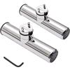 Geloo 2 stile Portacanna da Pesca Morsetto Inossidabile Morsetti Supporto per Fissaggio del Basamento Accessorio per supporto per yacht da barca da 7/10 (18mm) a 1 (26mm)