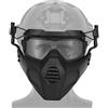 OAREA, Casco Fast con Occhiali Protettivi e Maschera Rimovibile, Adatto per Airsoft, Paintball, Festa di Halloween