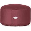Lotuscrafts Cuscino da meditazione Lotus, extra-alto (H: 20 cm), federa: cotone bio (kbA), certificazione GOTS, Bianco naturale
