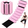 Cretee 2 PCS Pesi da Polso Regolabili Pesi da Caviglia Set per Esercizio Camminare Jogging Yoga Aerobica Pilates Braccialetto portante Braccialetto Fitness(grigio, 2 lbs/cad)