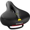 ROCKBROS Sella Bici Comoda in Gel, Sella Ergonomica per MTB Bicicletta, Sellino Morbido Traspirante, Uomo Donna, con Strisce Riflettenti Posteriori, 22 * 26cm, Accessori Bike