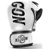 MADGON Guantoni Boxe Donna - Guanti Boxe e Kick Boxing Fatti con i Migliori Materiali - Guanti MMA, Kick Boxing, Sparring e Pugilato con Incredibile Assorbimento degli Urti - Borsa Inclusa
