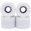POFET Ruote per skateboard longboard, 60 x 45 mm, 78 A, ruote di ricambio anche per Cruiser Pennyboard Waveboard Snakeboard, ideali per principianti, set da 4, colore nero