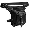 FiveloveTwo Unisex Punk Multiuso Marsupi Sportivi Borsa a Tracolla Mano Borsello da Motociclista Ciclismo Trekking Sacchetto Borsetta Shoulder Waist Leg Bag Nero (Dragon)