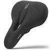 Velmia Sella Bici Comoda in Memory Foam I Sella per Bicicletta con Concetto di 3 Zone Ergonomiche per Uomini e Donne I Sella per Bici per City, MTB e Strada