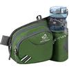 Waterfly Marsupio con Portaborraccia per Sportivo Running Trekking Uomo e Donna Verde
