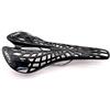CarbonEnmy Sella sportiva per bici da corsa, trekking e mountain bike, 180 g, colore nero e bianco, bianco
