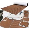 MIJOBS Marrone Tappetino Antiscivolo per Barca - Decking Barca Teak Sintetico Marino Tappetino Antiscivolo Impermeabile per Decorazione dello Yacht