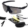 FOCUHUNTER Occhiali - Occhiali da Tiro Antivento Resistenti ai Graffi per Uomini, Regolabili, Occhiali per Ciclismo, Tiro e Golf