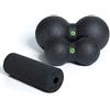 BLACKROLL® DUOBALL 08 Palla doppia per massaggio dei muscoli profondi, Palla medica per auto-massaggio mirato al collo di 8 cm di diametro, nero