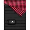 Agemore Sacco a letto doppio in cotone flanella per campeggio, zaino o escursionismo. Sacco a letto impermeabile Queen Size 2 persone per adulti