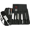 QEES borsa portacoltelli da campeggio con 17 scomparti, per contenere coltelli, cucchiai e forchette, custodia impermeabile per coltelli, borsa porta attrezzi DD14, Colore 1: Nero, 66W* 50H CM