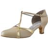 Freed of London Nancy, Scarpe da Ballo Donna, Champagne And Gold, 18 EU Wide
