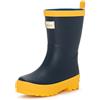 Hatley Rain Boot, Stivali da Pioggia Wellington Classic Unisex-Adulto, Blu Navy, Giallo, 22